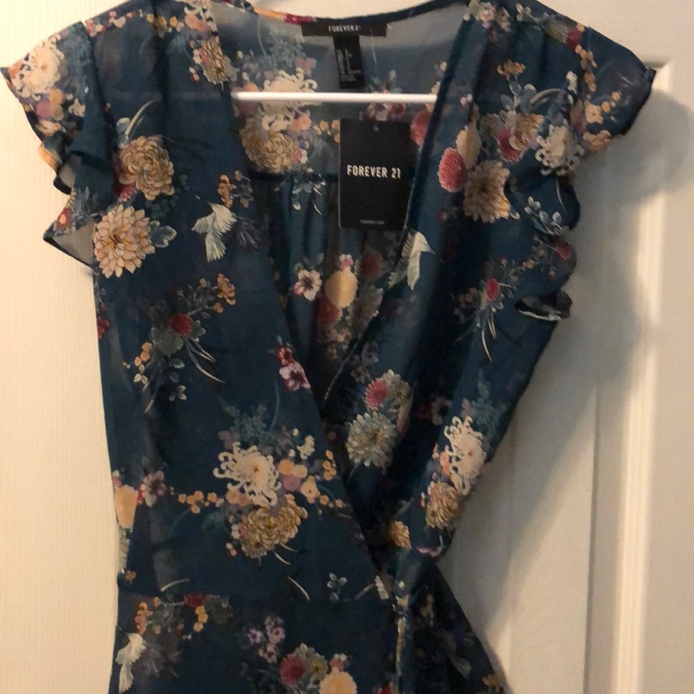 Forever21 sheer blouse size small